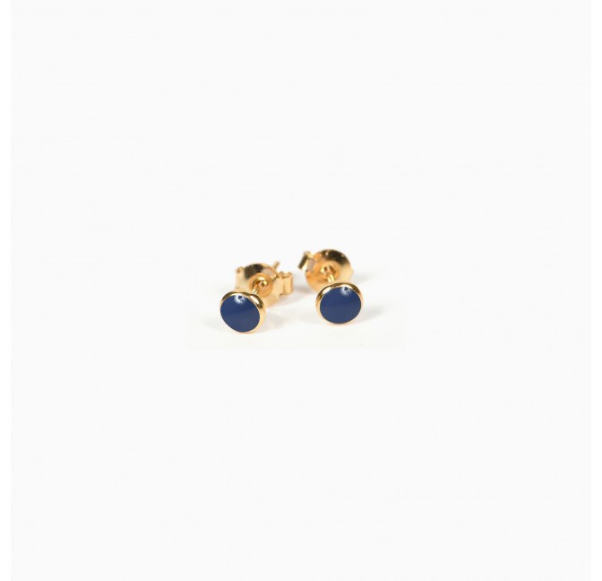 Barlow Navy earrings - Titlee Paris