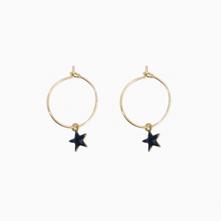 Star hoops navy - Titlee Paris