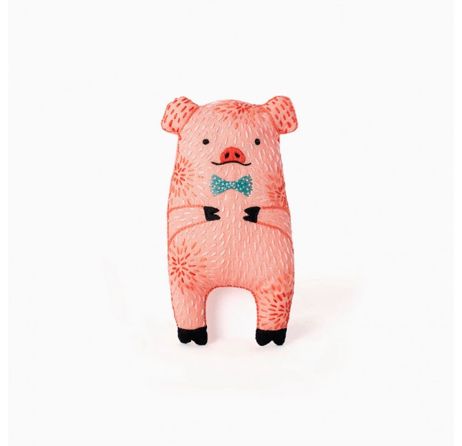 Pig DIY embroidery starter kit - Kiriki Press