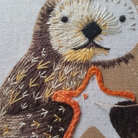 Starter kit de broderie ''Loutre''
