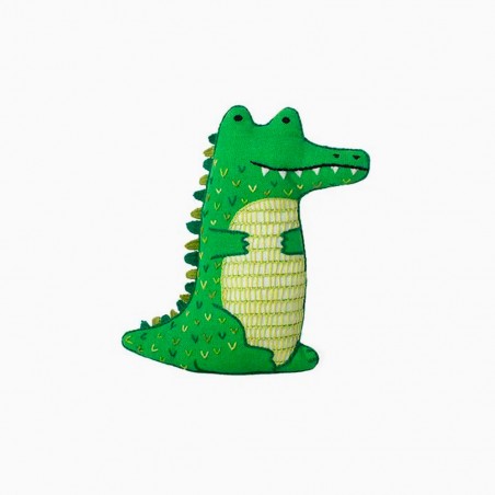 Alligator DIY embroidered doll starter kit - Kiriki Press