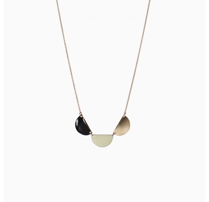 Gowanus necklace wasabi-black - Titlee Paris