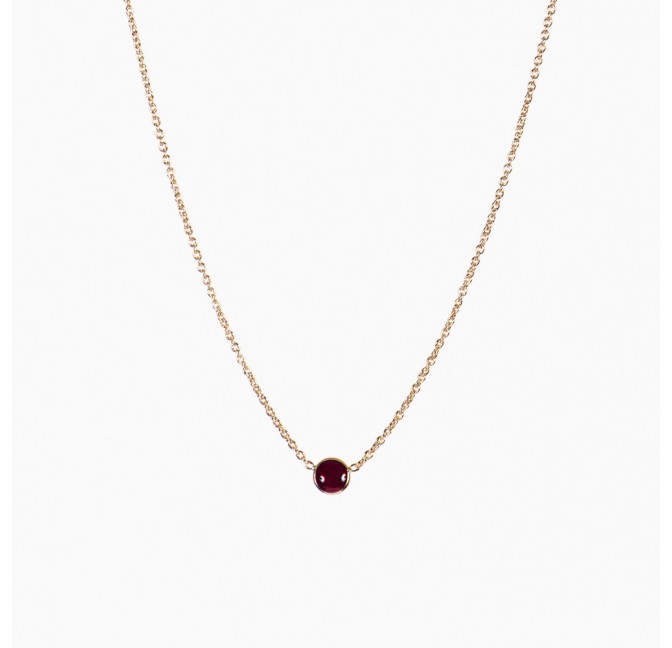 Collier Barlow grenat - Titlee Paris