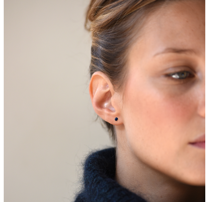 Barlow earrings navy - Titlee Paris