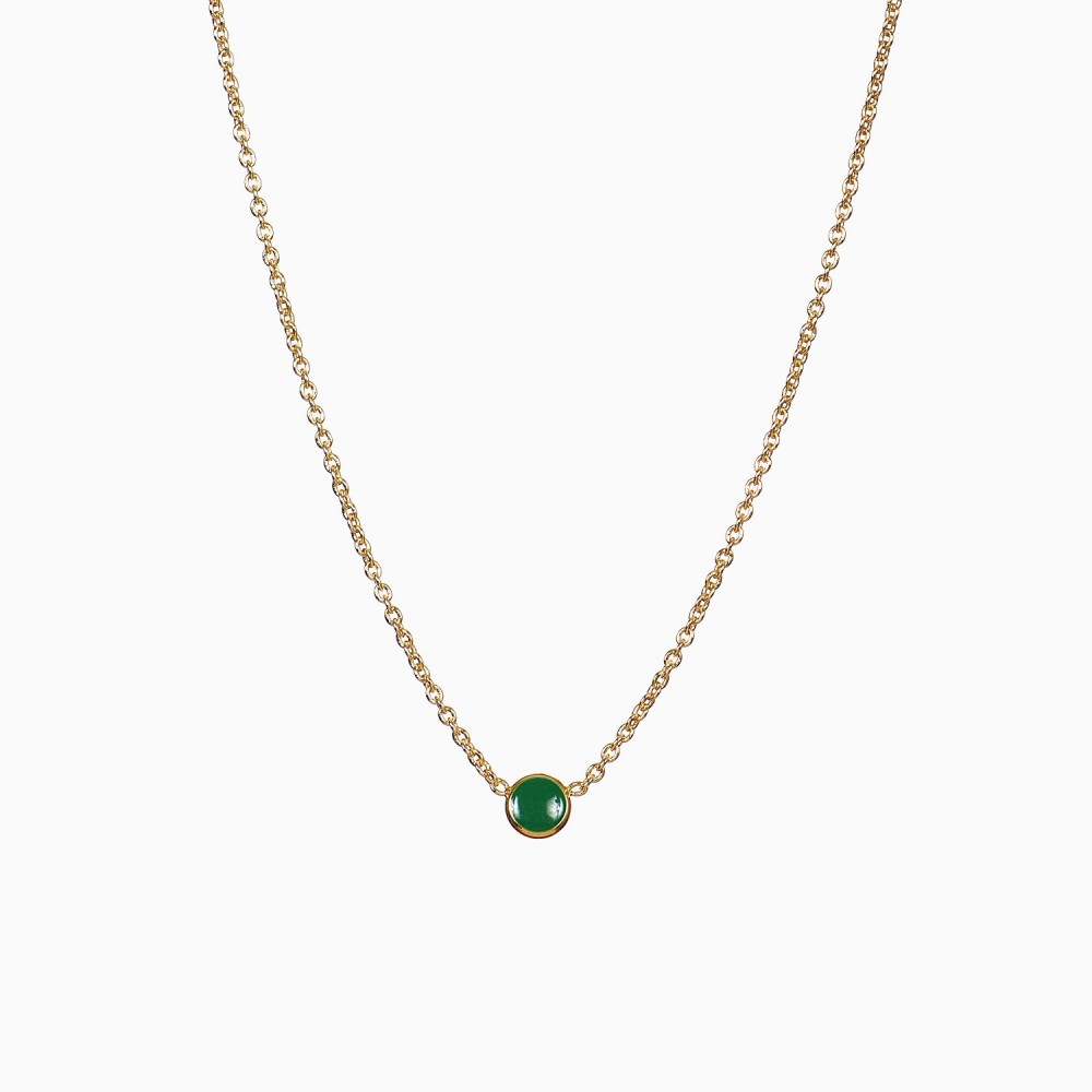 Barlow necklace green - Titlee Paris
