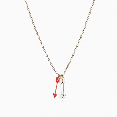 Arrows necklace cherry-lagoon - Titlee Paris x Lucille Michieli