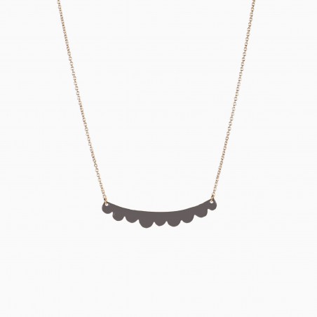 Mulberry necklace slate grey - Titlee Paris