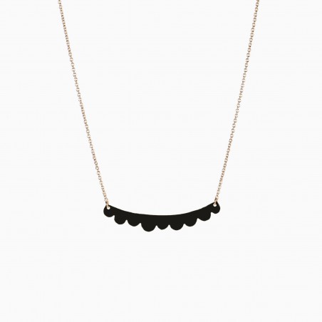 Collier Mulberry noir - Titlee Paris