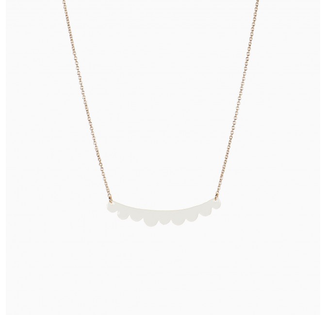Mulberry necklace pearl grey - Titlee Paris