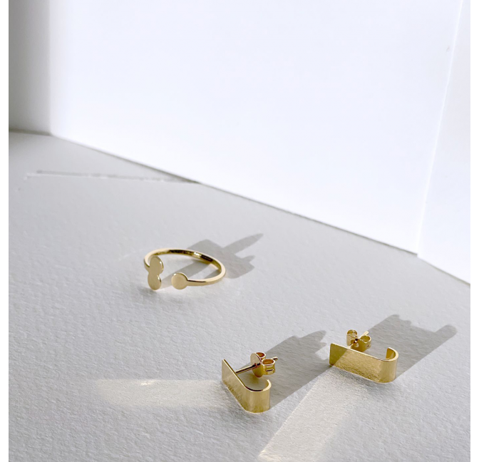 Murray earrings and Richmond ring - Titlee Paris
