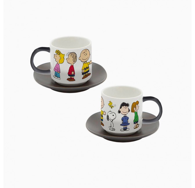 Set of 2 expresso cups Peanuts Gang - Magpie