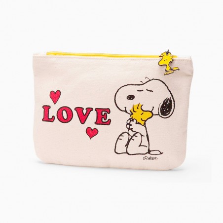 Zipped pouch Snoopy love