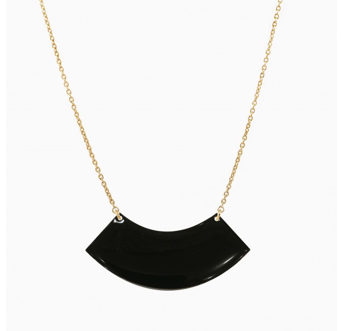 Foster necklace black - Titlee Paris