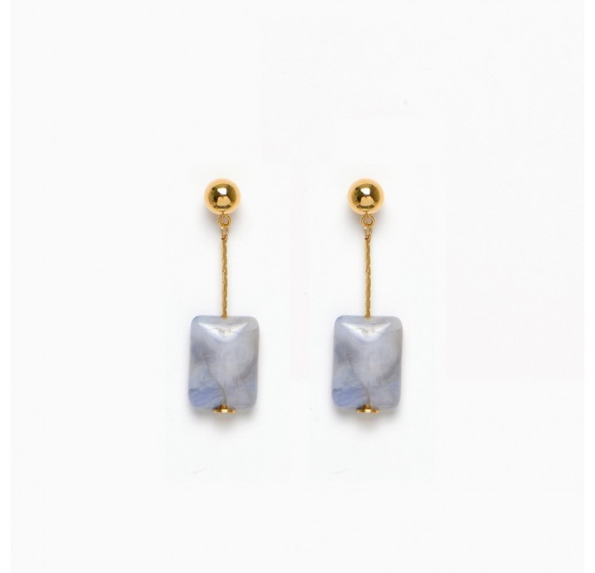 Delancey earrings Blue - Titlee Paris