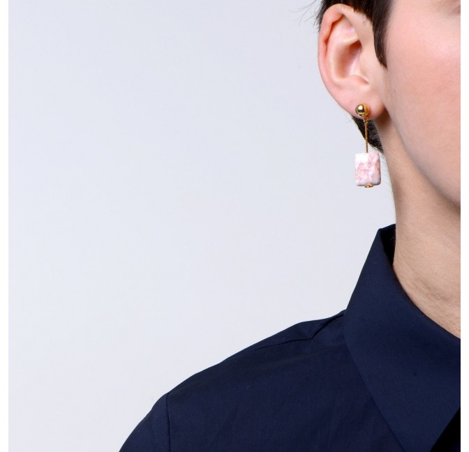 Delancey earrings pink - Titlee Paris