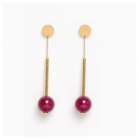 Raspberry Wolcott earrings - Titlee Paris
