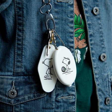 Snoopy Tennis coin pouch and keychain - Three Potato Four, exclusive at Titlee's