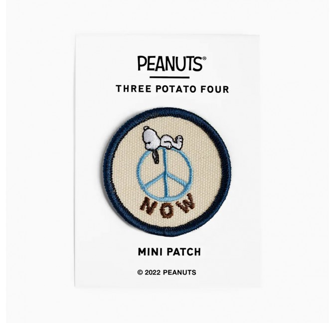 Snoopy Peace Now mini patch - Three Potato Four, exclusive at Titlee's