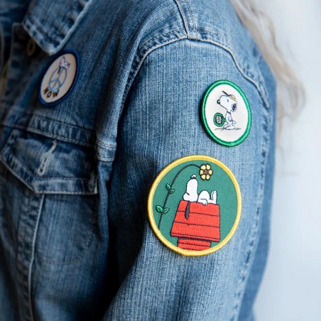Snoopy Flower Doghouse and Tennis embroidered patches - Three Potato Four, exclusive at Titlee's