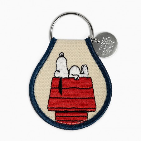 Snoopy Doghouse embroidered keychain - Three Potato Four, exclusive at Titlee's