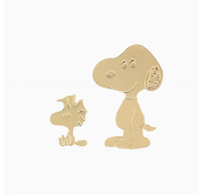 Snoopy and Woodstock lapel pins - Titlee Paris x Peanuts