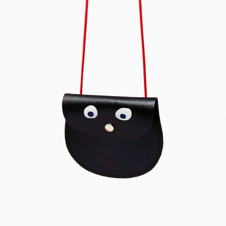 Googly eyes mini purse - black