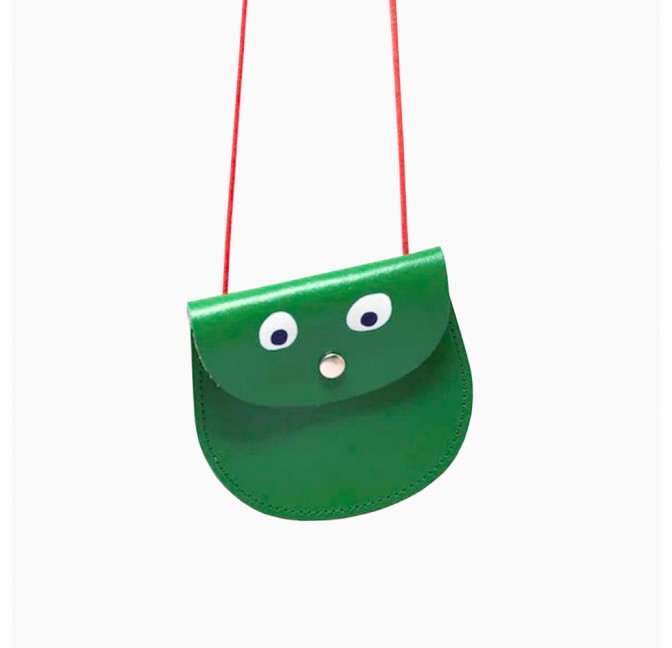 Googly eyes mini purse - green - Ark Colour Design