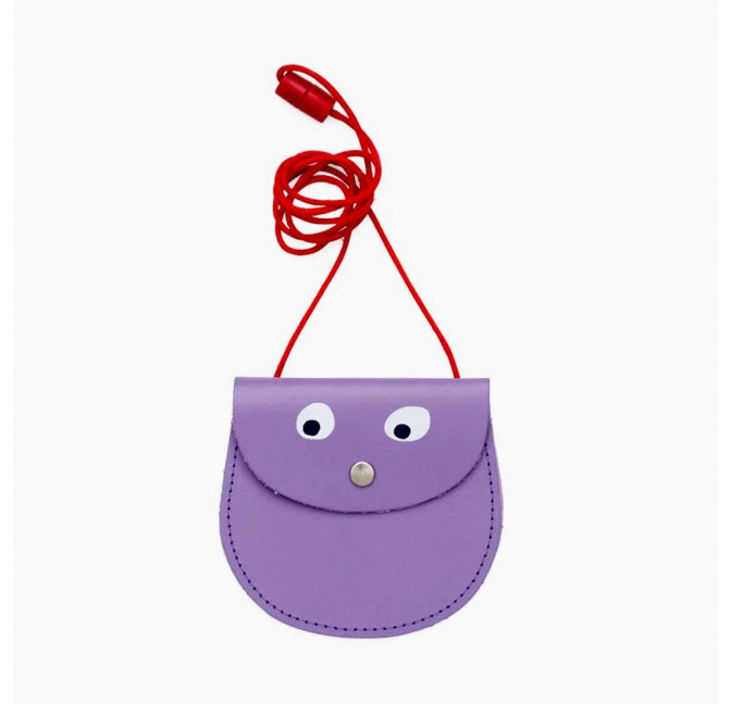 Googly eyes mini purse - purple - Ark Colour Design