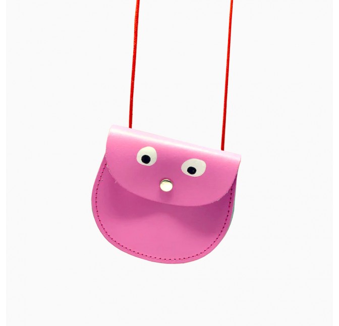 Googly eyes mini purse - pink - Ark Colour Design
