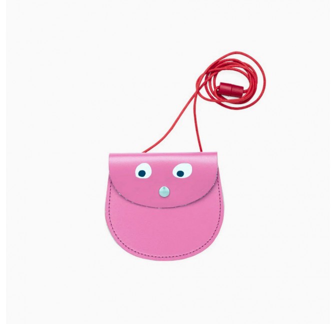 Googly eyes mini purse - pink - Ark Colour Design
