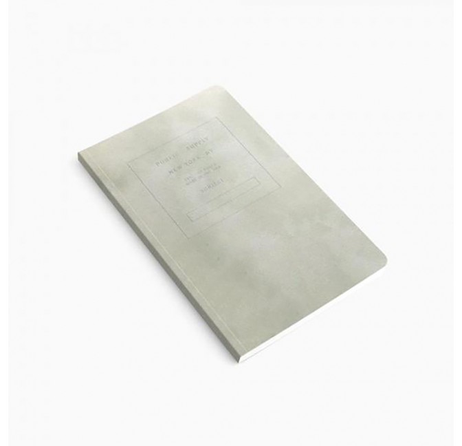 Embossed notebook velvet grey - Public Supply