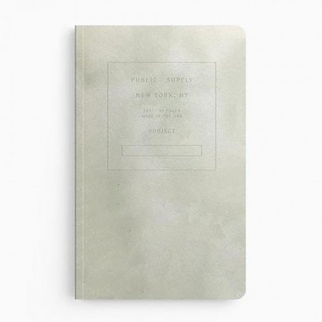 Embossed notebook velvet grey - Public Supply
