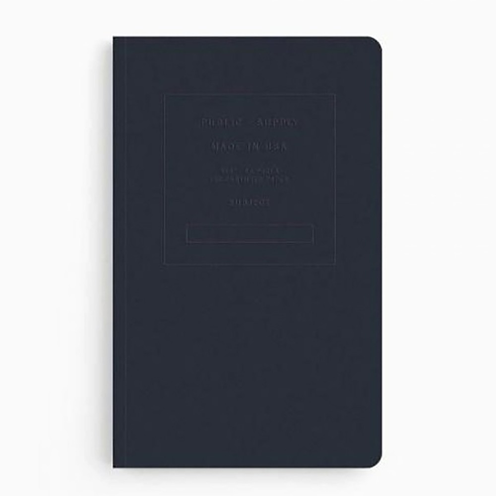Embossed notebook navy blue - Public Supply