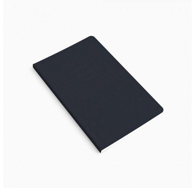 Embossed notebook navy blue - Public Supply