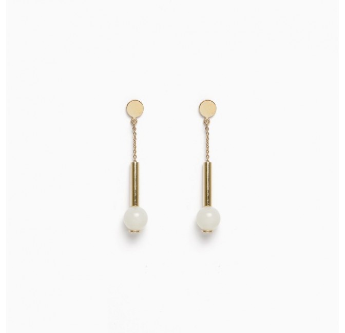 White Ferris earrings - Titlee Paris