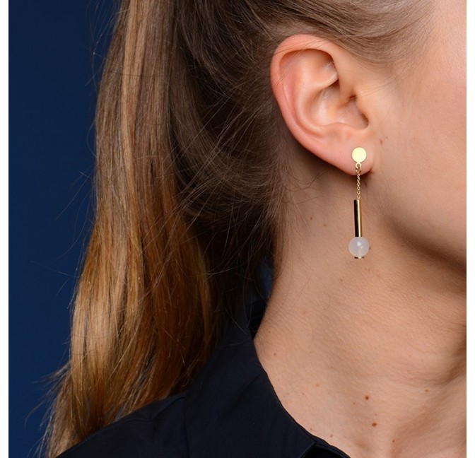 White Ferris earrings - Titlee Paris