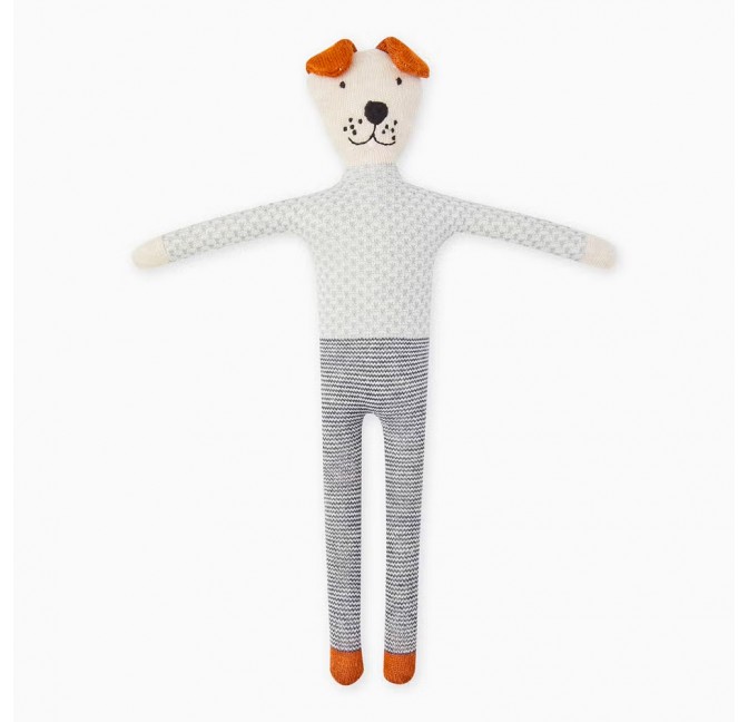 Cotton knit toy dog - Sophie Home