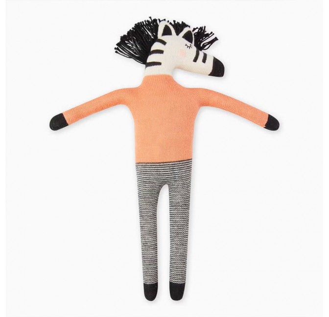 Cotton knit toy zebra - Sophie Home