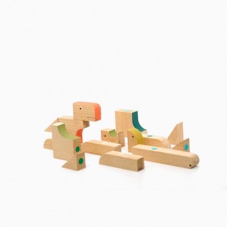 Wooden magnetic T-Rex toy