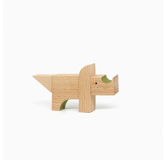 Tricératops aimanté en bois - Esnaf Toys