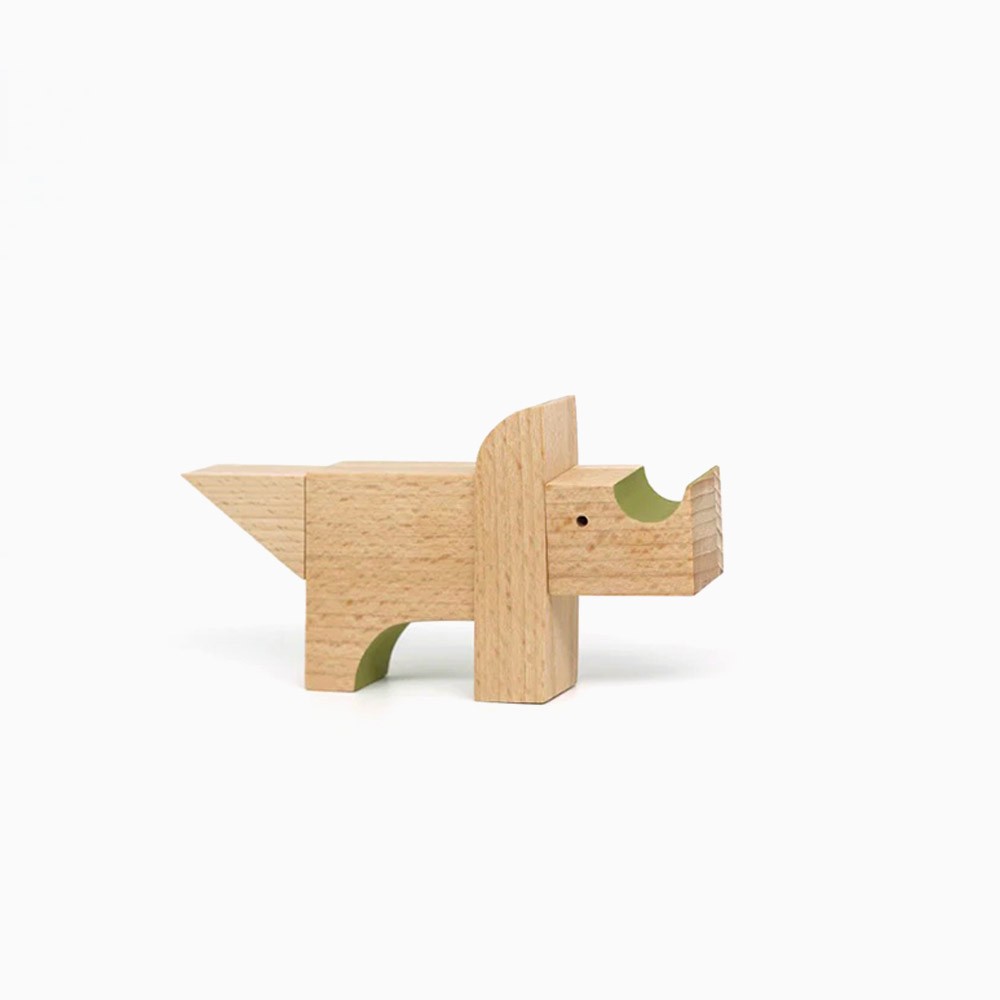 Wooden magnetic Triceratops toy - Esnaf Toys