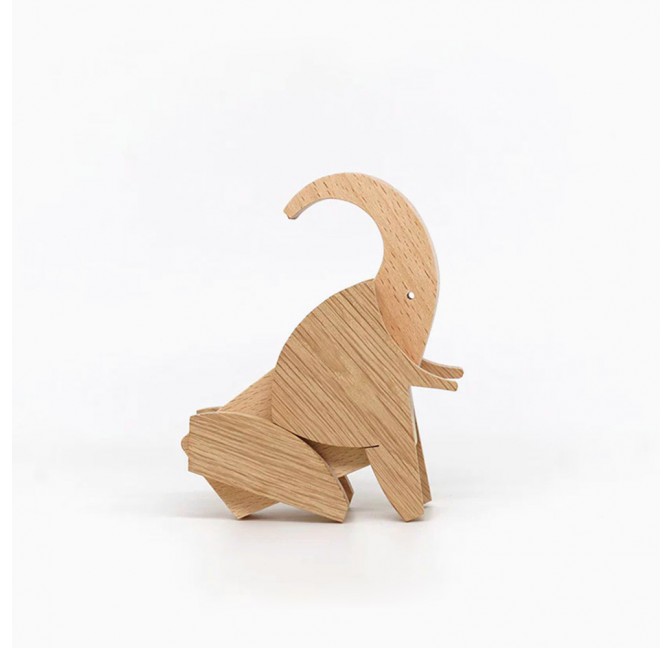 Wooden magnetic elephant toy - Esnaf Toys