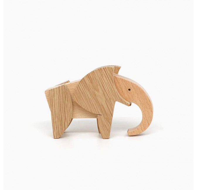 Eléphant aimanté en bois - Esnaf Toys