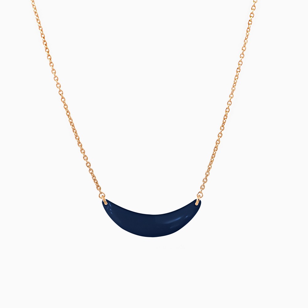 Little Sunset necklace navy blue - Titlee Paris