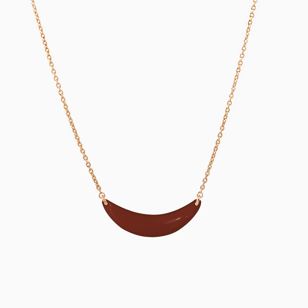 Collier Little Sunset cognac - Titlee Paris