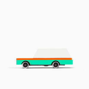 Voiture Teal Wagon en bois par Candylab Toys