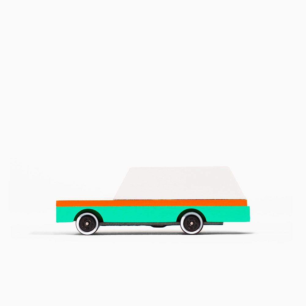 Voiture Teal Wagon en bois par Candylab Toys