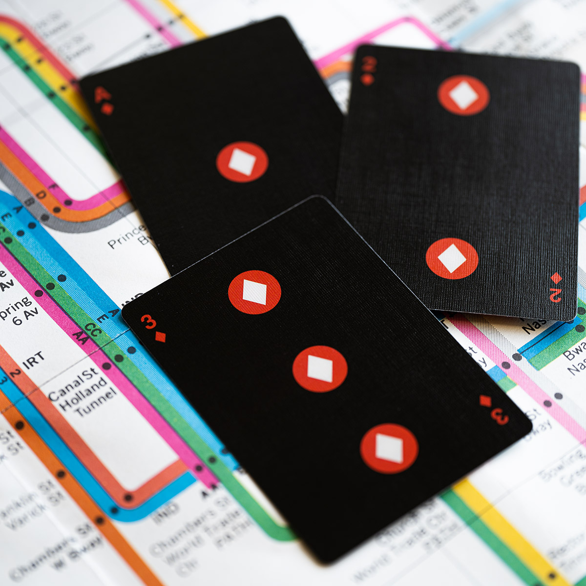 Jeu de cartes Fulton street - noir