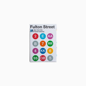 Jeu de cartes MTA x Fulton street - blanc