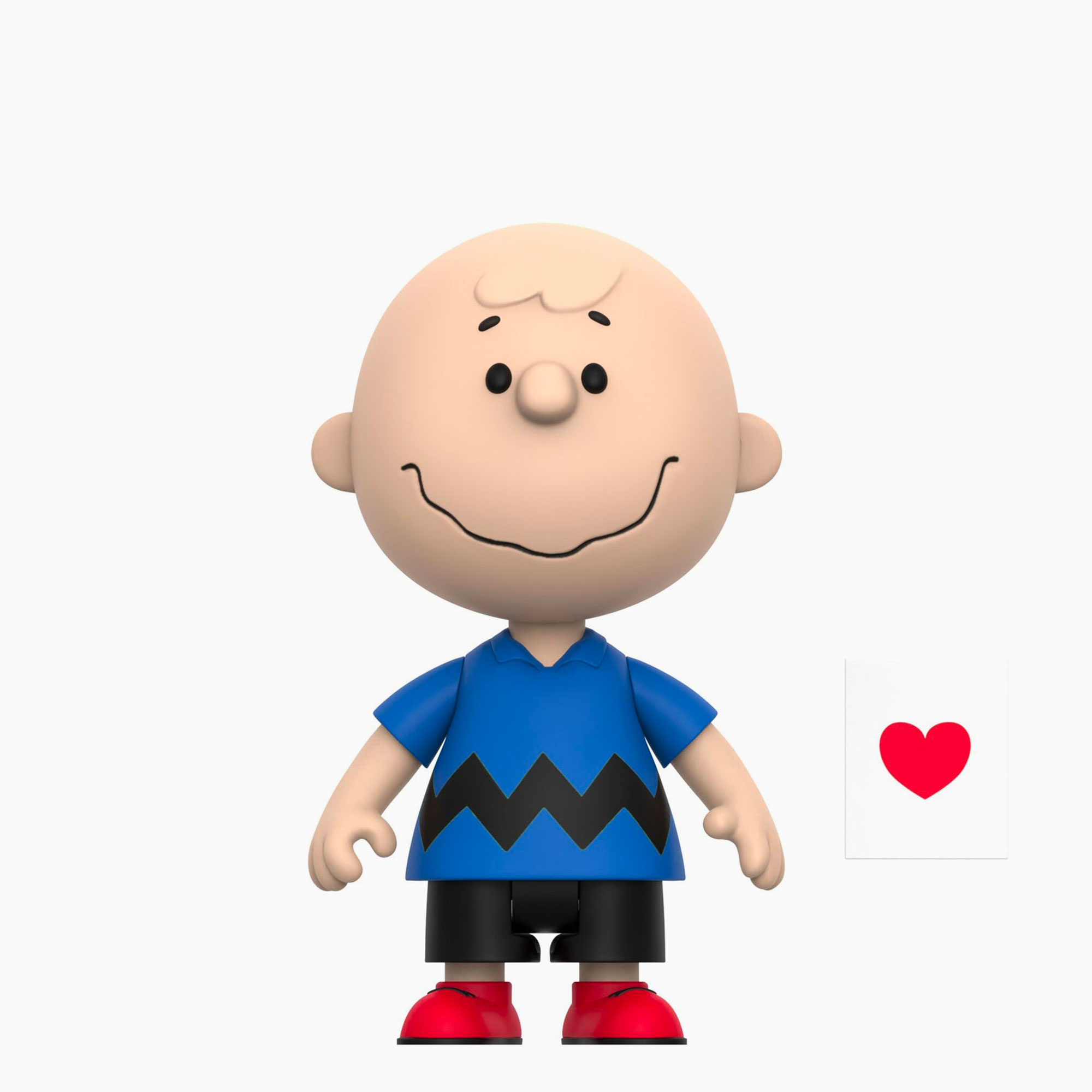 Figurine ReAction Charlie Brown Saint-Valentin – Édition Limitée Super7 x Peanuts